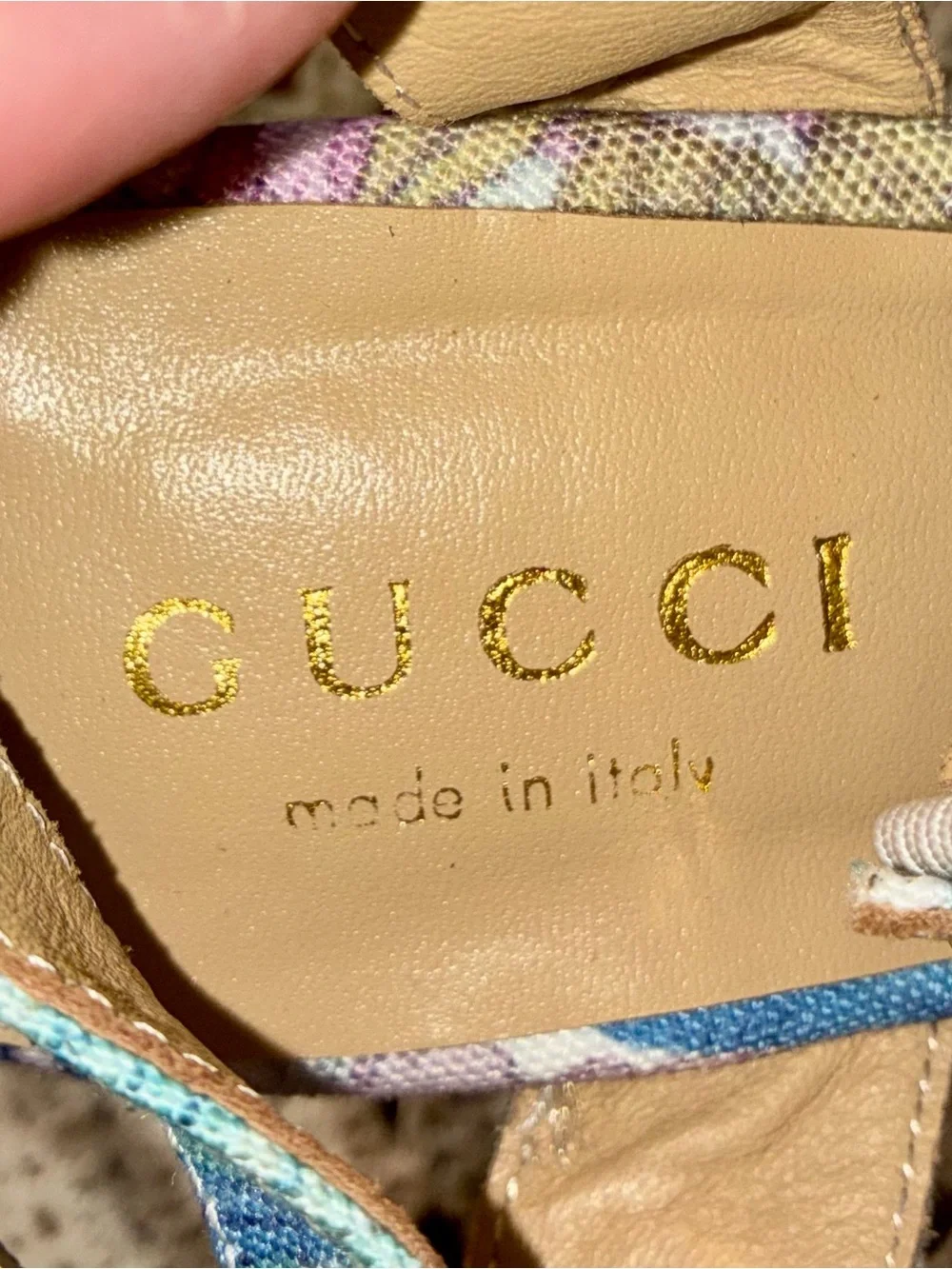Gucci Floral Tiger Print Platform Wedges with Horsebit Detail